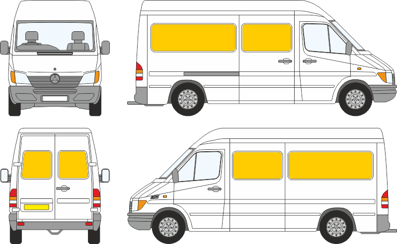 MERCEDES-SPRINTER-1996-2006-L2H1-H2