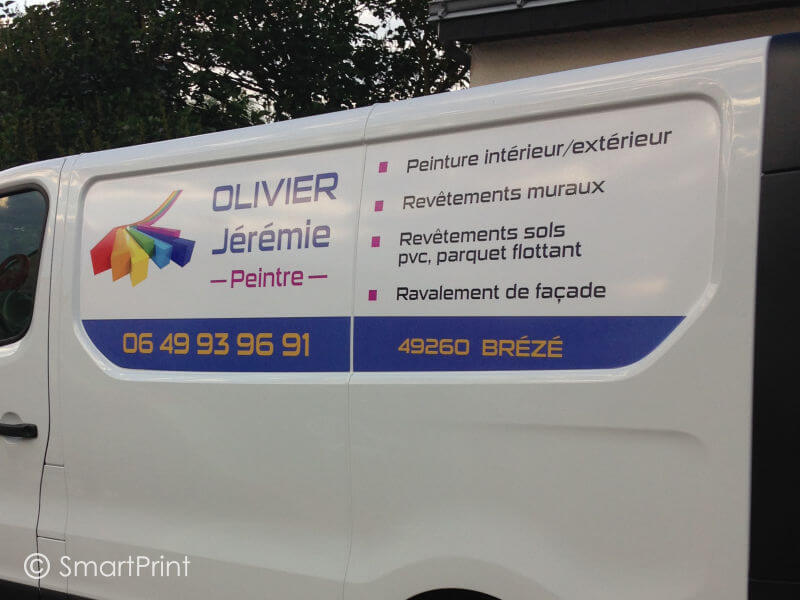 marquage publicitaire adhésif