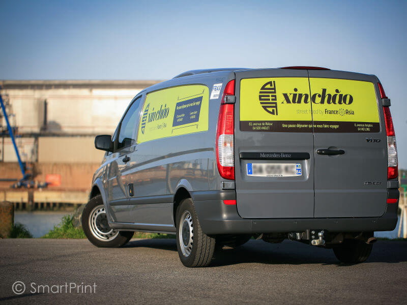 marquage publicitaire adhésif vehicule